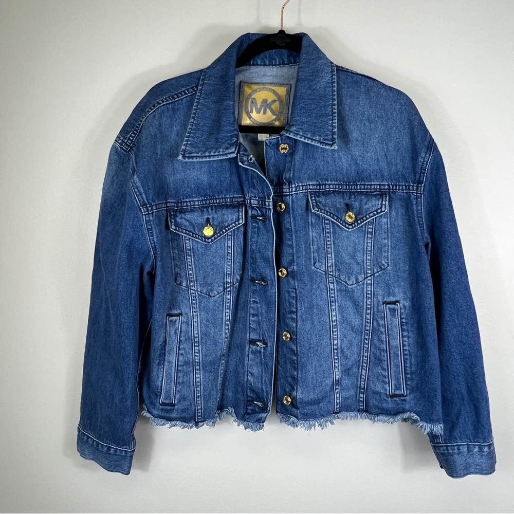 NWT Michael Kors denim jacket size XL